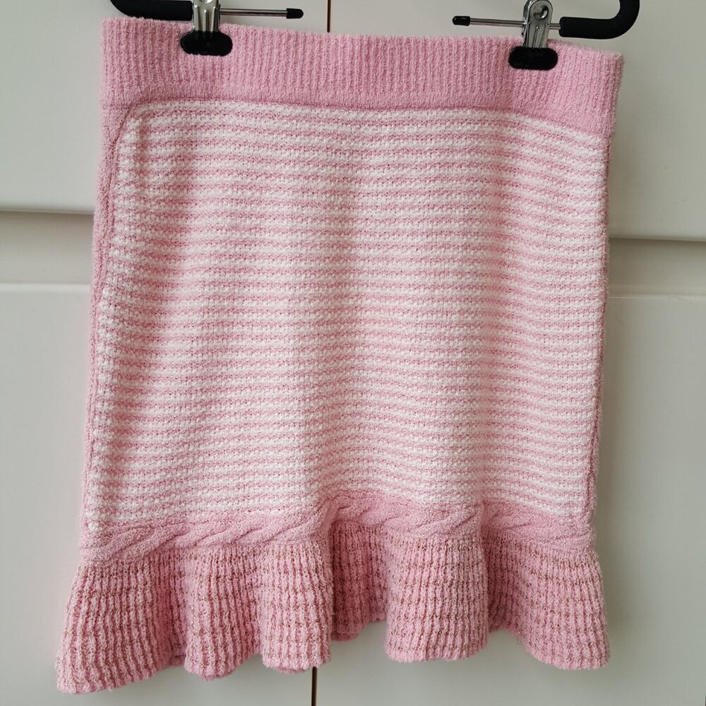 Love Shack Fancy ! Orchid Pink Heiress Mini Skirt - Picture 11 of 11